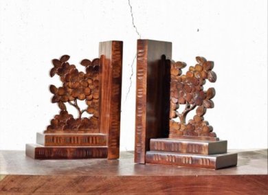 軽井沢彫りマガジンラック